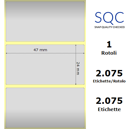 TT047024-PSPE-40/104 - Etichette SQC Argento S-FRICTION Poliestere