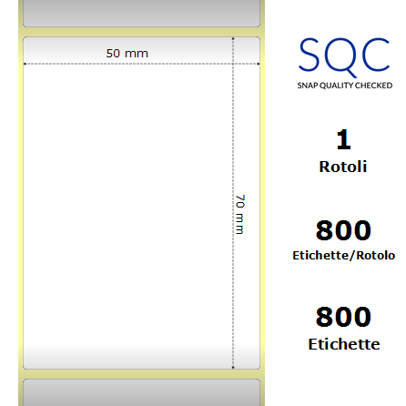 TT050070-PWPC-40/109 - Etichette SQC  S-DESK-PT Carta