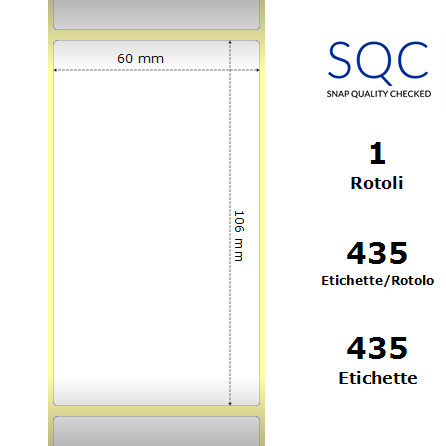 TT060106-PWPU-40/102 - Etichette SQC  S-DESK-PT Carta