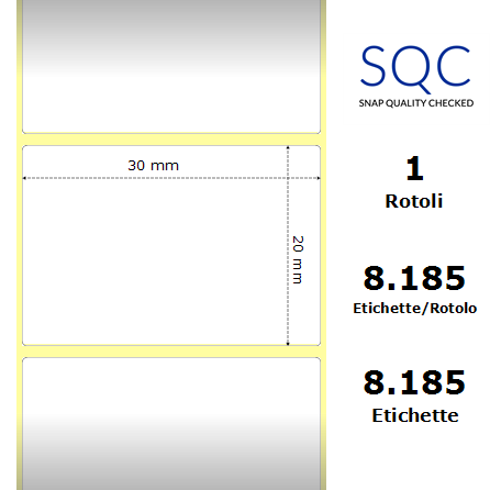 TT030020-PWPPM-76/200 - Etichette SQC  S-HARD-ST Polipropilene
