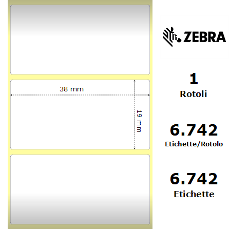880332-019/S - Etichette Zebra  Z-Ultimate 3000T White Poliestere