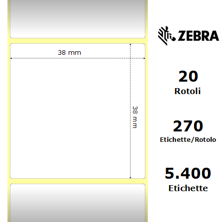 3008872-T - Etichette Zebra  Z-Perform 1000D Carta