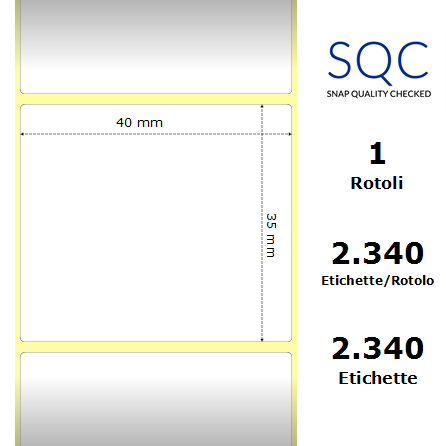 TT040035-PWPC-25/127 - Etichette SQC  S-DESK-PT Carta