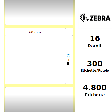3003353 - Etichette Zebra  Z-Select 2000D Carta