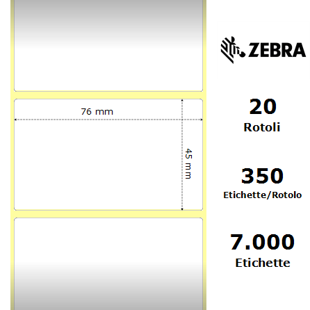 3003075* - Etichette Zebra  Z-Select 2000D Carta