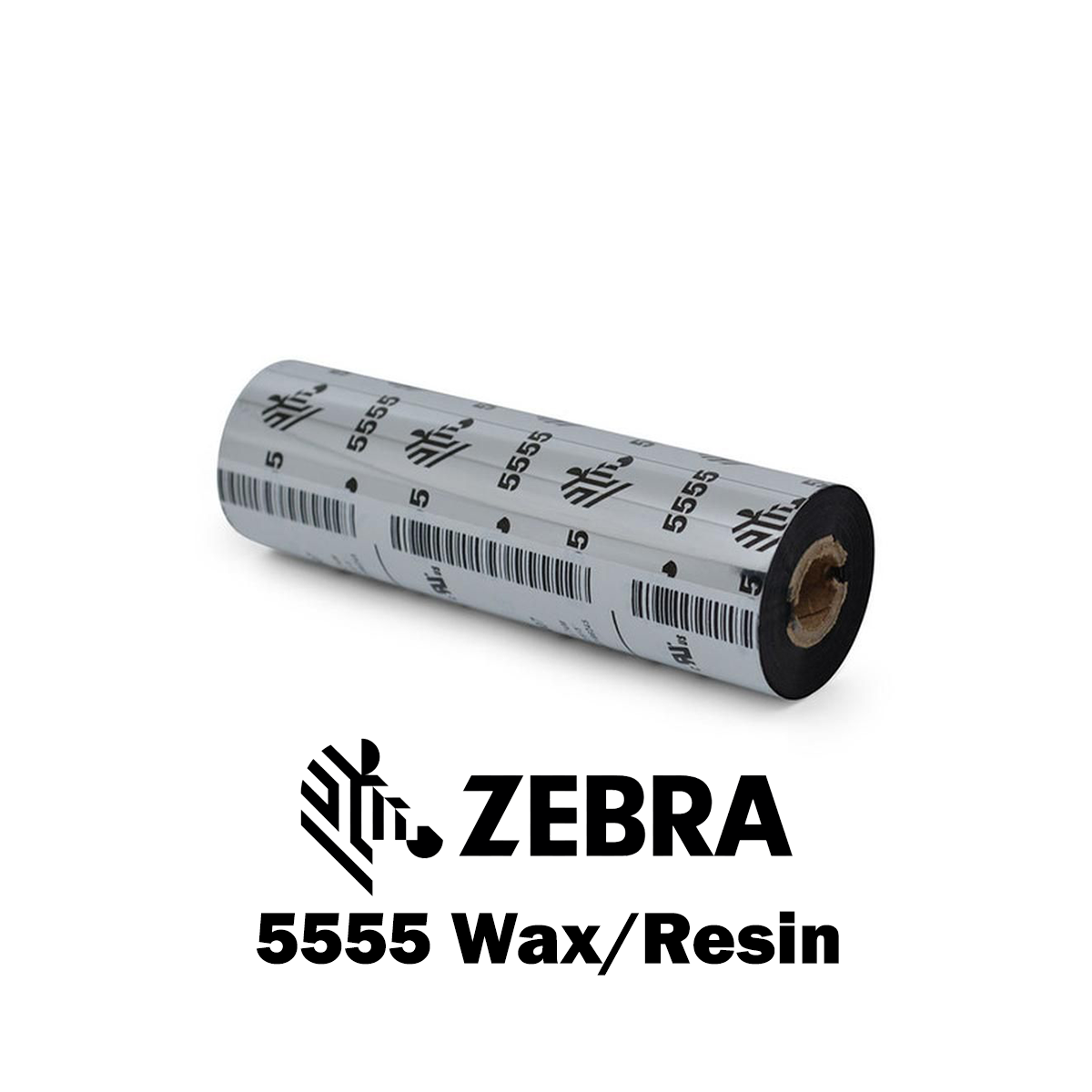 05555BK110D - Ribbon - Inchiostro a nastro Zebra  5555 Wax/Resin