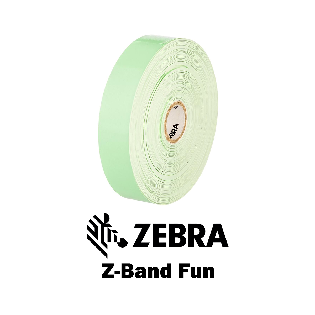 10012712-4 - Braccialetti Zebra Verde Z-Band Fun Polipropilene 