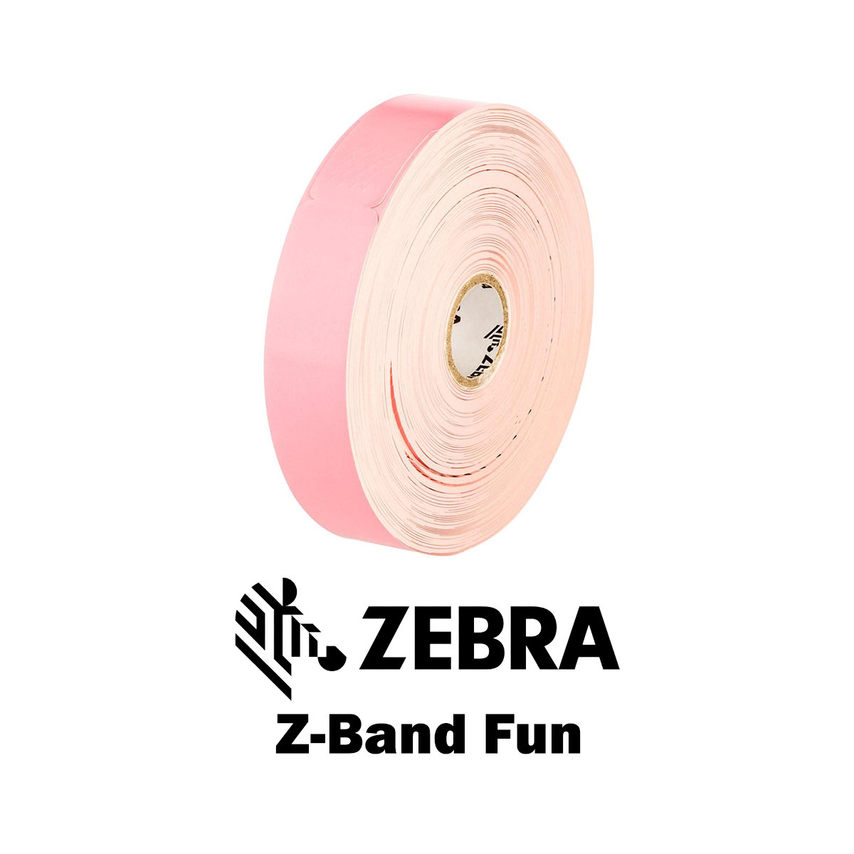 10012712-5 - Braccialetti Zebra Rosa Z-Band Fun Polipropilene 
